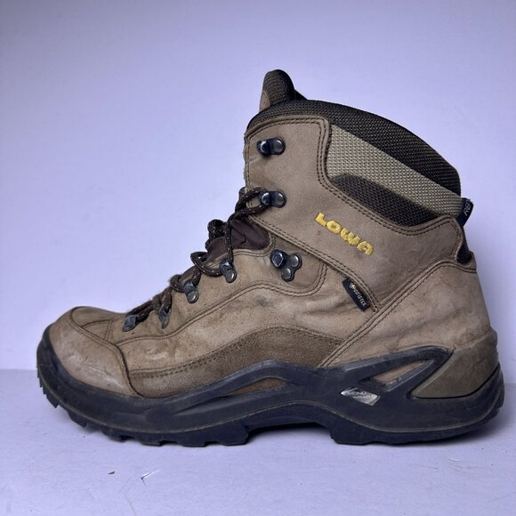 LOWA Gore-Tex Renegade GTX Mid Hiking Boots Shoes Men Sz 13 Waterproof Lace Up - Picture 10 of 12
